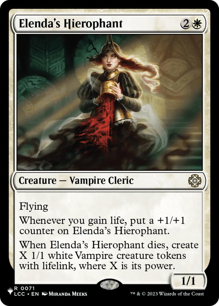 Elenda's Hierophant [#0071] (LCC-R-LIST)