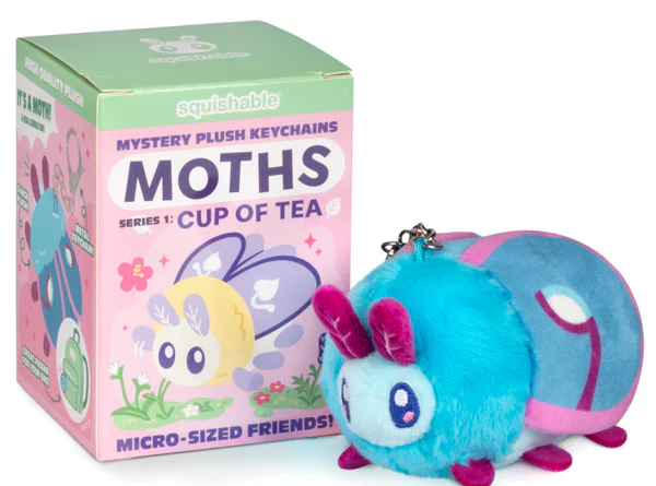 Squishable: Blind Box Keychain - Moths Series 1 Cup of Tea