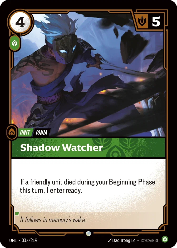 Shadow Watcher - 037/219 (UNL)  Common