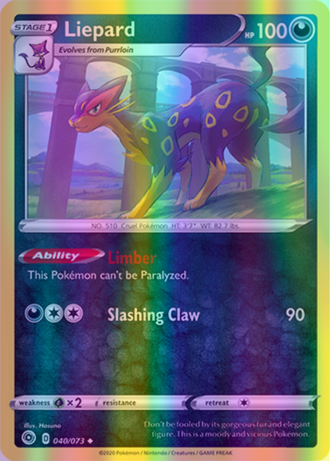Liepard - 40/73 (CHP) Uncommon - Near Mint Reverse Holofoil