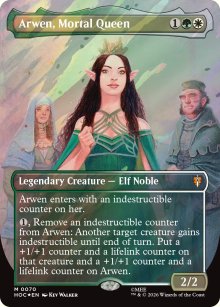 Arwen, Mortal Queen [ #0070 Borderless Surge Foil ] (HOC-M)