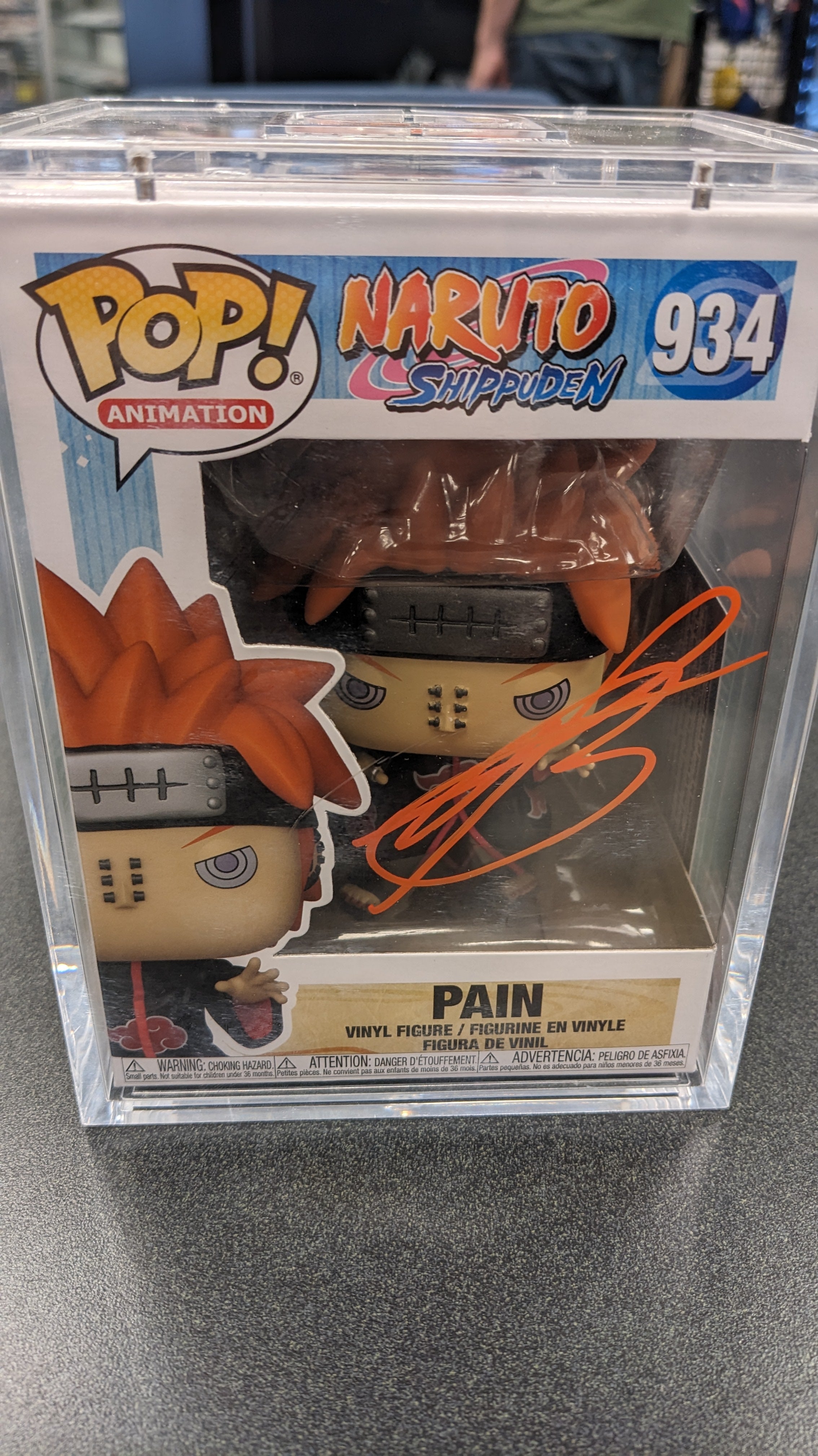 POP Figure: Naruto Shippuden #0934 - Pain (Signed by Troy Baker + COA)