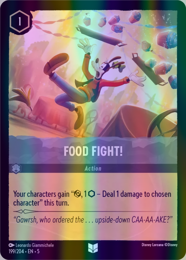 Food Fight! (Shimmering Skies 199/204) Uncommon - Near Mint Cold Foil