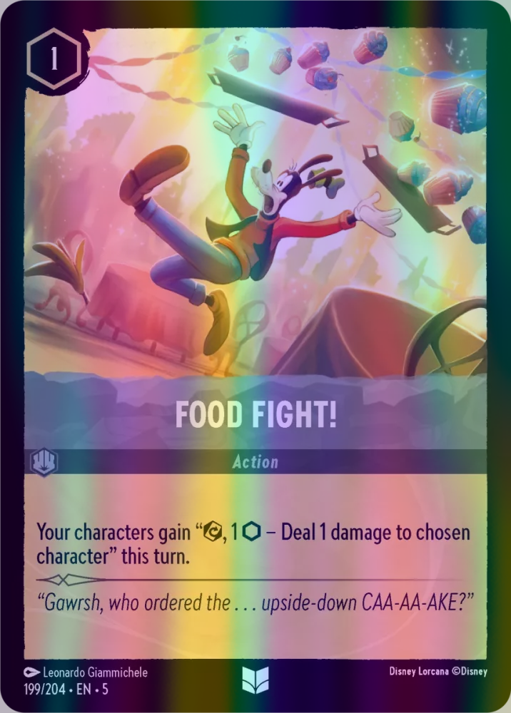 Food Fight! (Shimmering Skies 199/204) Uncommon - Near Mint Cold Foil