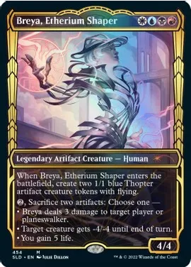 Breya, Etherium Shaper [#454 Gilded FOIL] (SLD-M)
