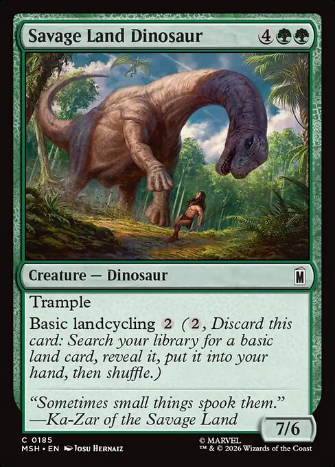 Savage Land Dinosaur [ #0185 ] (MSH-C)