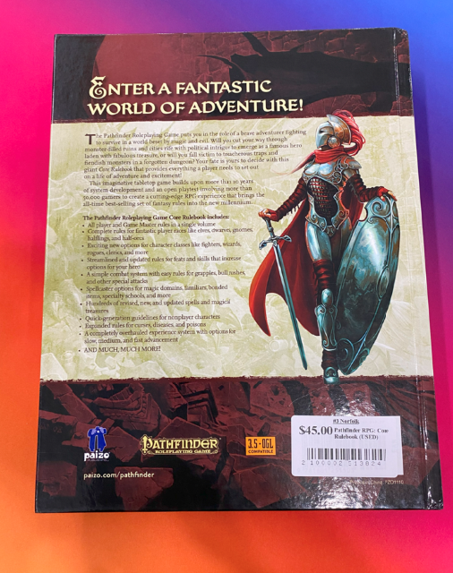 Pathfinder RPG: Core Rulebook (USED)
