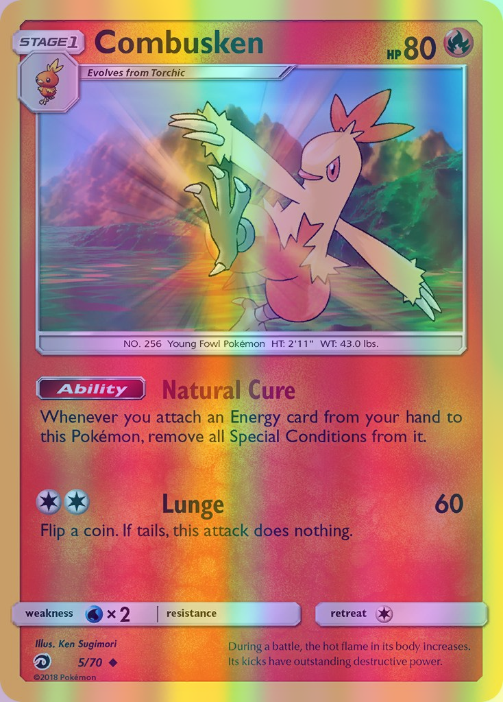Combusken - 05/70 (DRM) Uncommon - Near Mint Reverse Holofoil