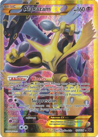 Alakazam EX (125/124) Secret Rare Light Play