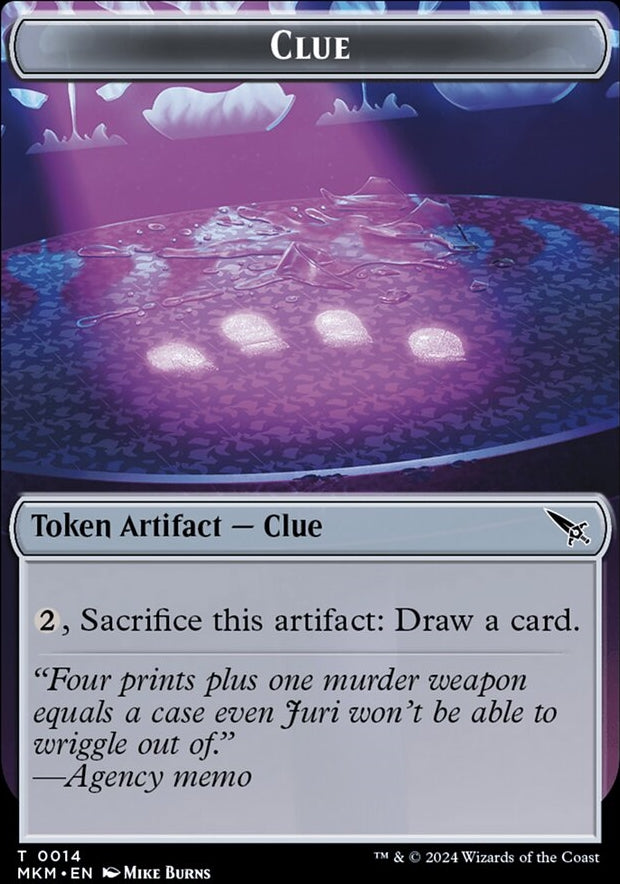 Clue [#0014] // Art Card [#0041] (MKM-T-FOIL)