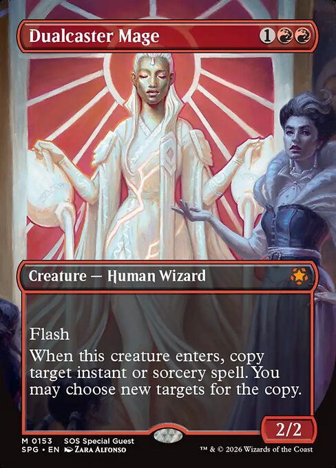 Dualcaster Mage [ #0153 Borderless ] (SPG-M)
