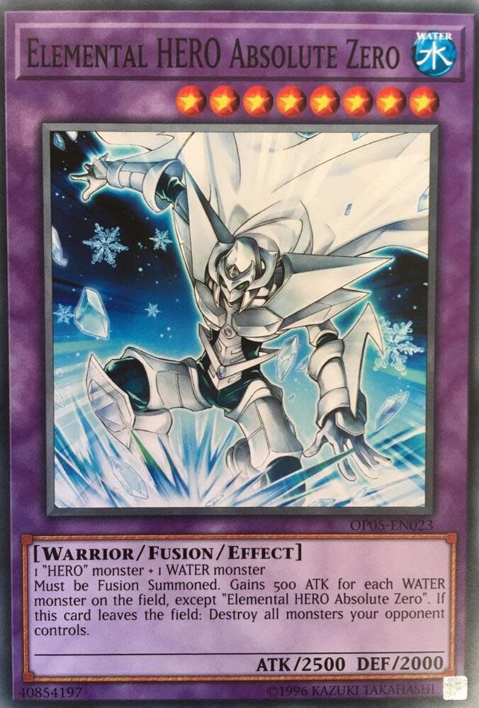 Elemental HERO Absolute Zero (OP05-EN023) Common - Light Play Unlimited