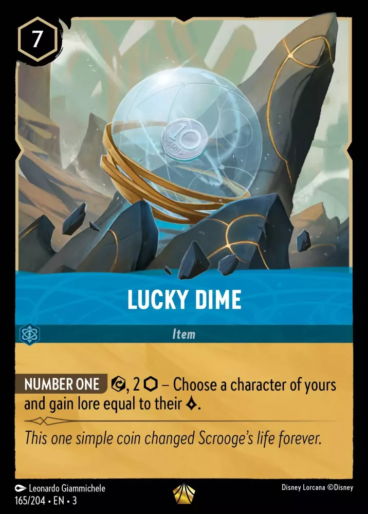 Lucky Dime (Into the Inklands 165/204) Legendary - Near Mint