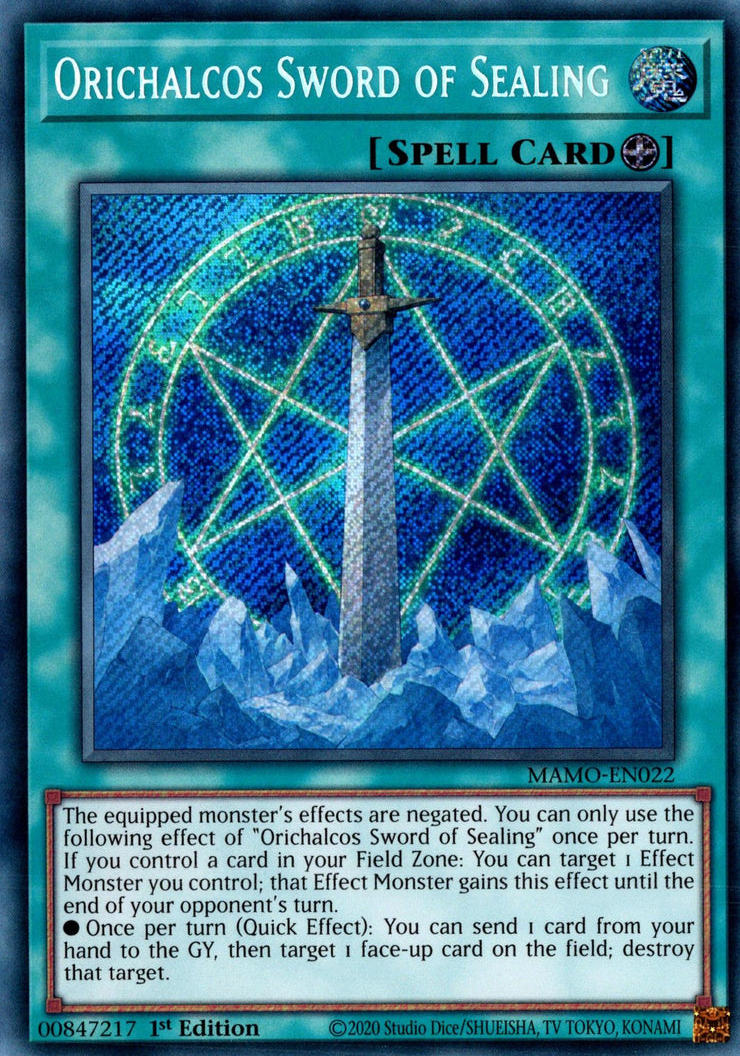 Orichalcos Sword of Sealing (MAMO-EN022)