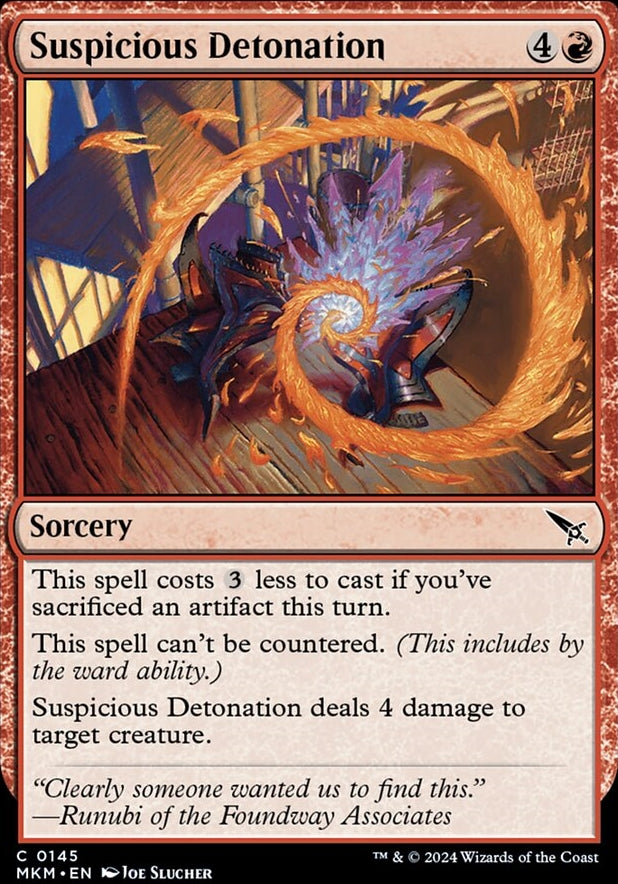 Suspicious Detonation [#0145] (MKM-C-FOIL)