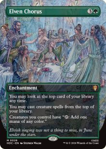 Elven Chorus [ #0026 Borderless ] (HOC-M)