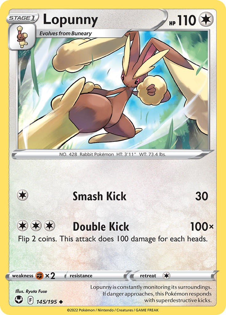 Lopunny - 145/195 (SWSH12) Uncommon - Near Mint