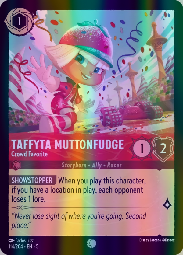 Taffyta Muttonfudge - Crowd Favorite (Shimmering Skies 114/204) Common - Near Mint Cold Foil