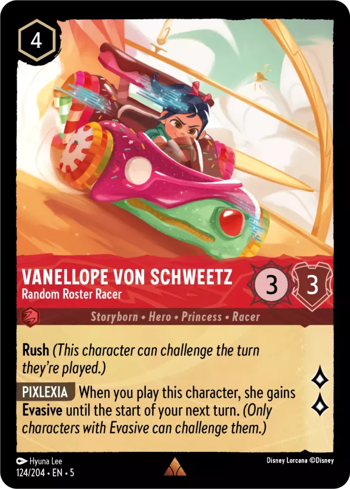 Vanellope von Schweetz - Random Roster Racer (Shimmering Skies 124/204) Rare - Near Mint