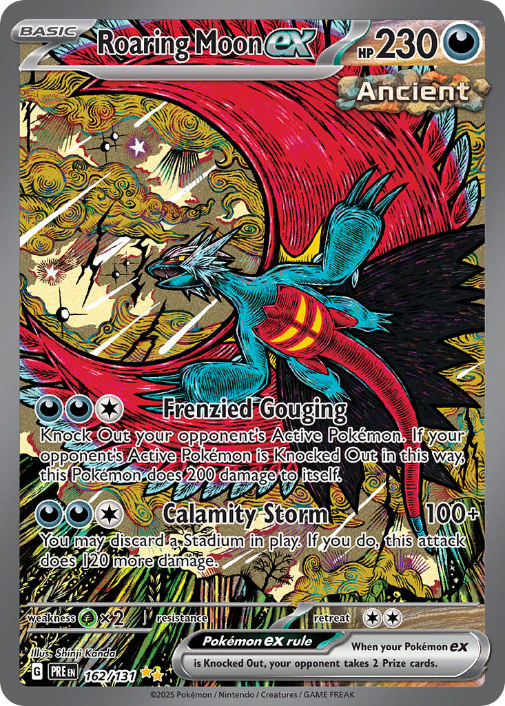 Roaring Moon ex - 162/131 (PRE) Special Illustration Rare - Near Mint Holofoil