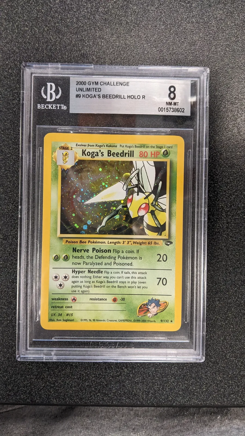 Koga's Beedrill (9/132) (Graded - BGS 8)