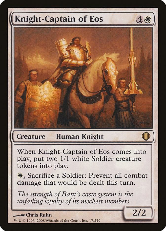 Knight-Captain of Eos (ALA-R-FOIL) Light Play
