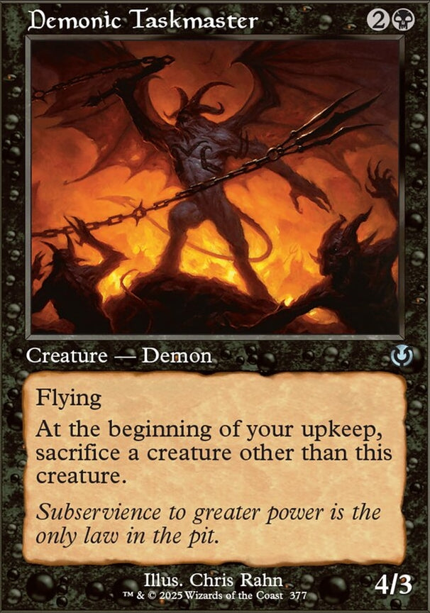 Demonic Taskmaster [ #0377 Retro Frame ] (INR-U-FOIL)