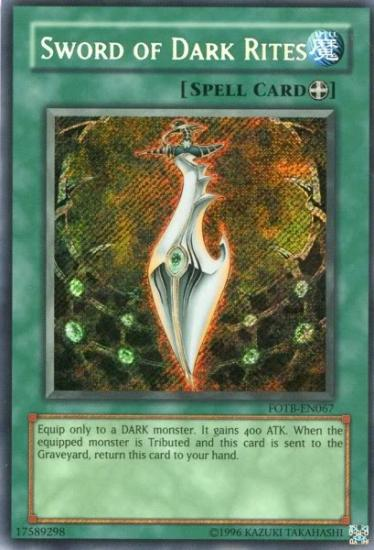 Sword of Dark Rites (FOTB-EN067) Secret Rare - Light Play Unlimited