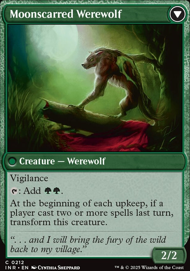 Scorned Villager // Moonscarred Werewolf [ #0212 ] (INR-C)