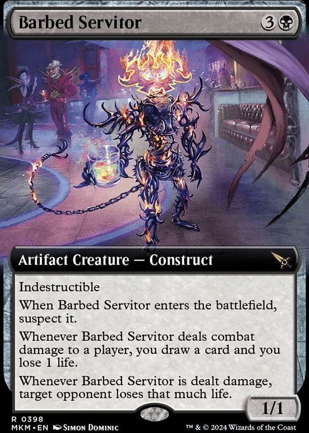 Barbed Servitor [#0398 Extended Art] (MKM-R)