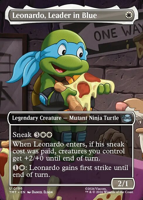 Leonardo, Leader in Blue [ #0196 Scene Borderless ] (TMT-U)