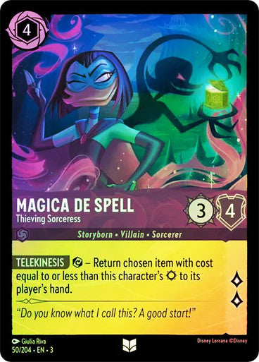 Magica De Spell - Thieving Sorceress (Into the Inklands 050/204) Uncommon - Near Mint Cold Foil