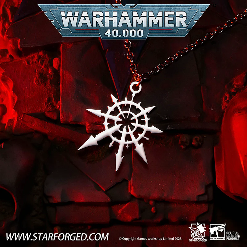 Starforged: Warhammer 40K - Stainless Steel Necklace: Chaos Undivided