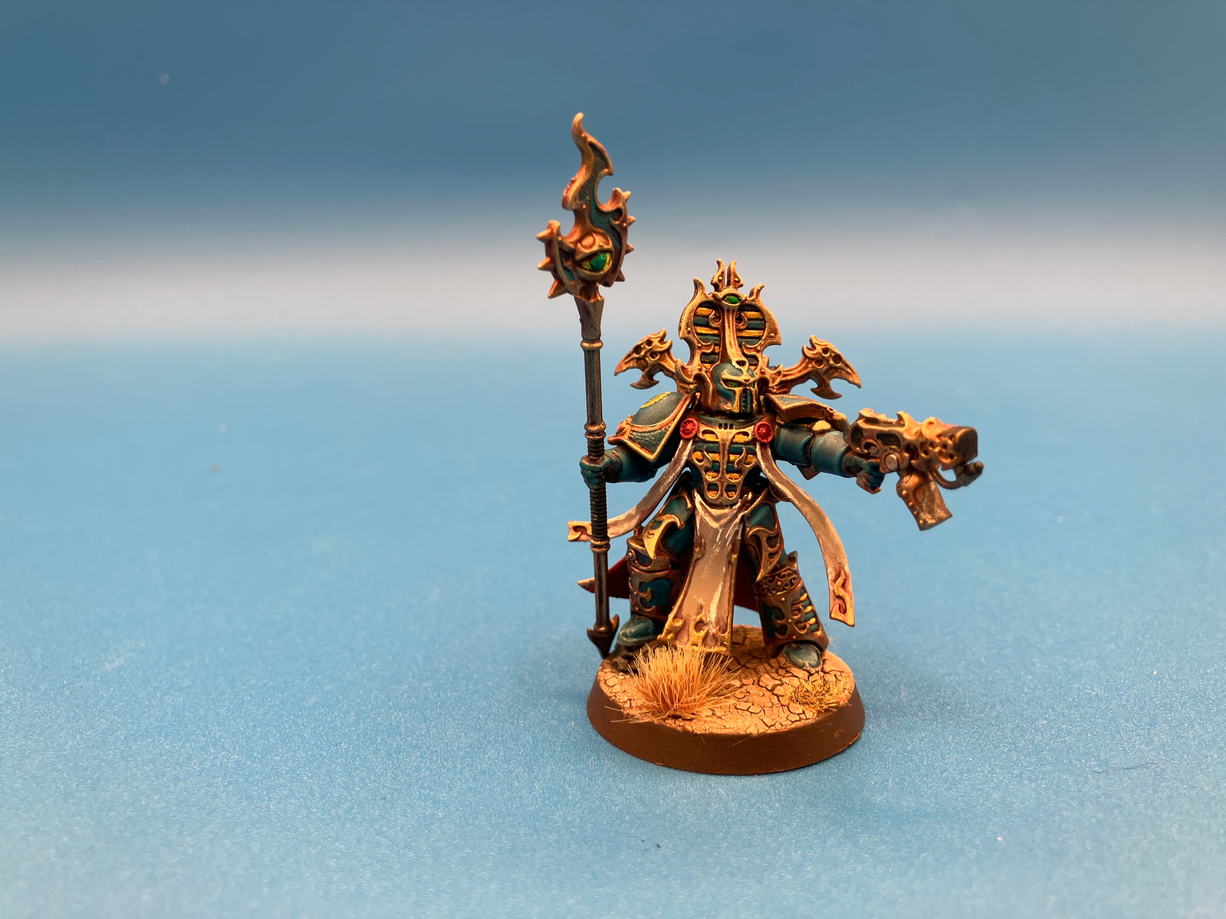 40K: Thousand Sons Rubric Marines (USED) Lot #4 (1 built, rest on sprues)