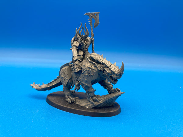 AoS: Slaves to Darkness - Chaos Lord on Krakadrak (USED) [Lot #3]