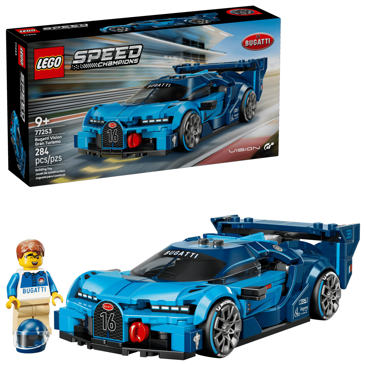 Lego: Speed Champions - Bugatti Vision GT Hyper Sports Car (77253)