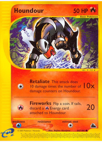 Houndour - 66/144 (SK) Common - Near Mint Normal