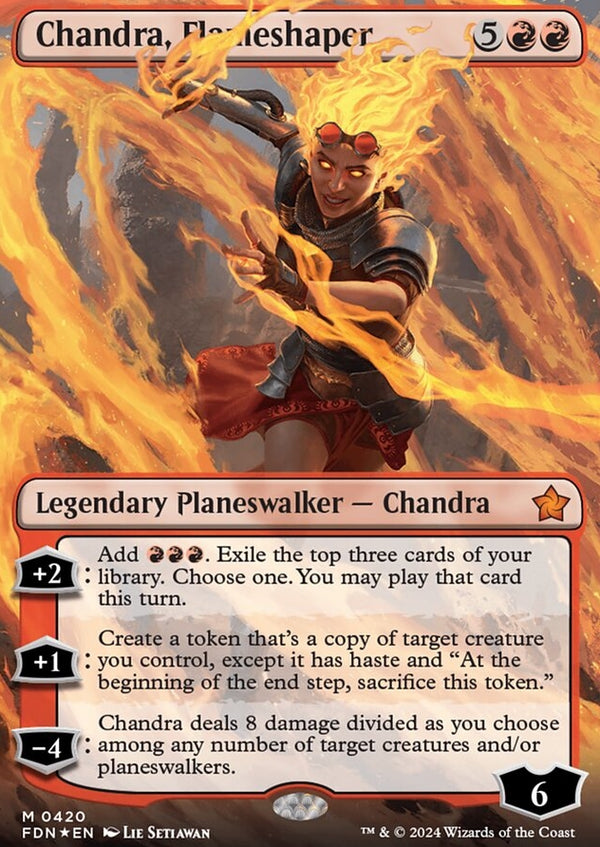 Chandra, Flameshaper [#0420 Mana Foil] (FDN-M)