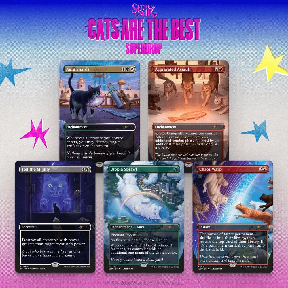 MTG: Secret Lair - Cats of Chaos