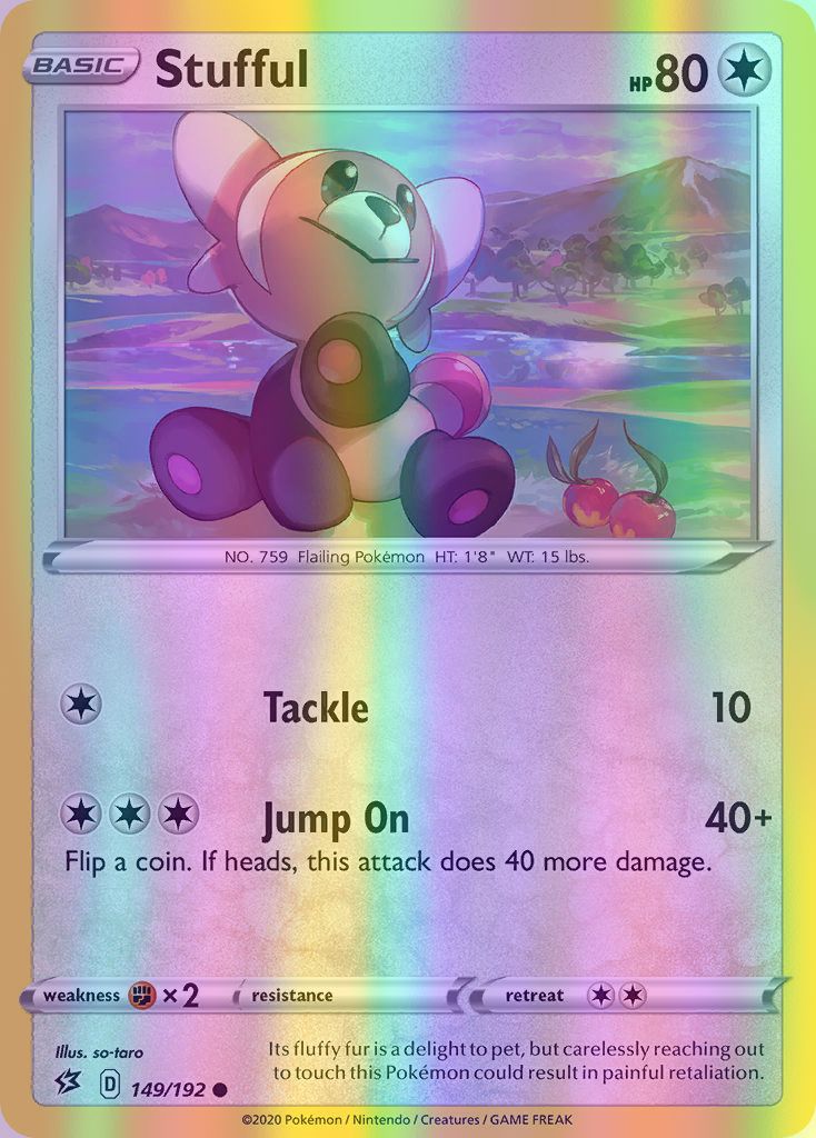 Stufful - 149/192 (SWSH02) Common - Near Mint Reverse Holofoil