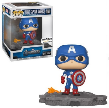 POP Figure Deluxe: Marvel Avengers #0589 - Avengers Assemble: Captain America (Amazon)