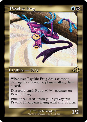 Psychic Frog [#0433 Retro Frame] (MH3-R) Light Play