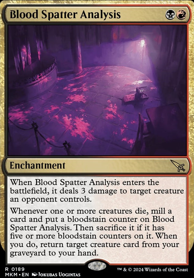 Blood Spatter Analysis [#0189] (MKM-R-FOIL)