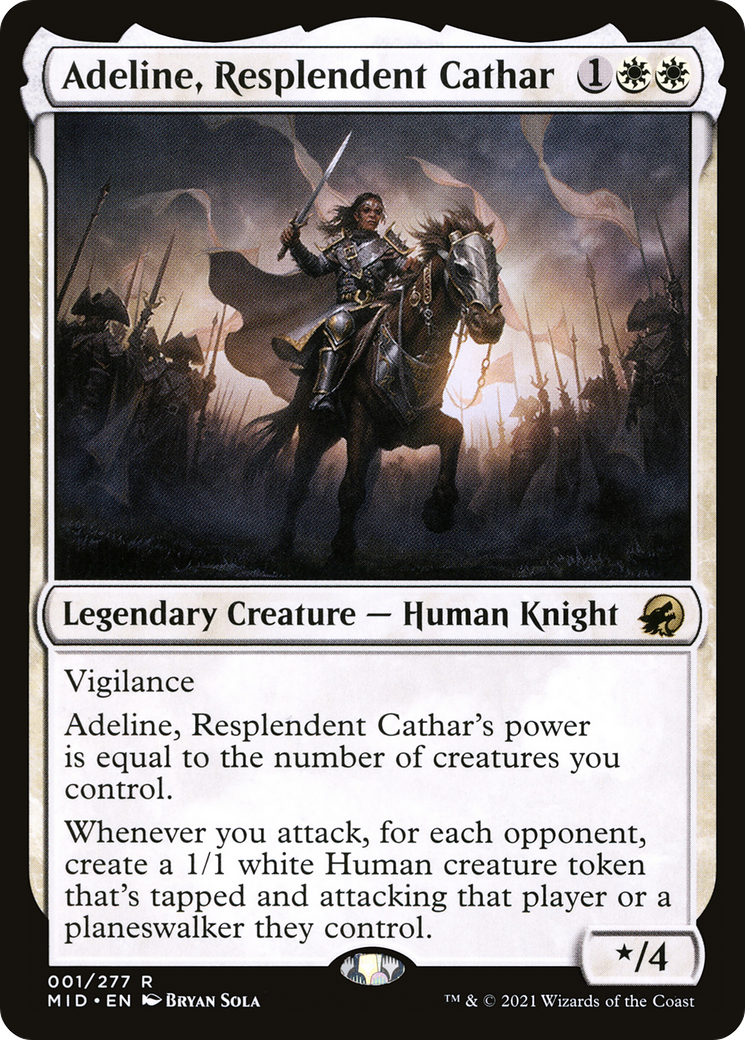 Adeline, Resplendent Cathar (MID-R-FOIL)