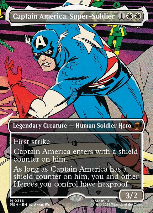Captain America, Super-Soldier [ #0316 Borderless Scene ] (MSH-M)