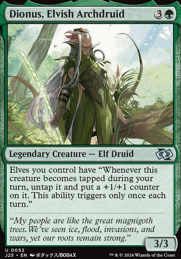 Dionus, Elvish Archdruid [#0052 Guest Artists] (J25-U)