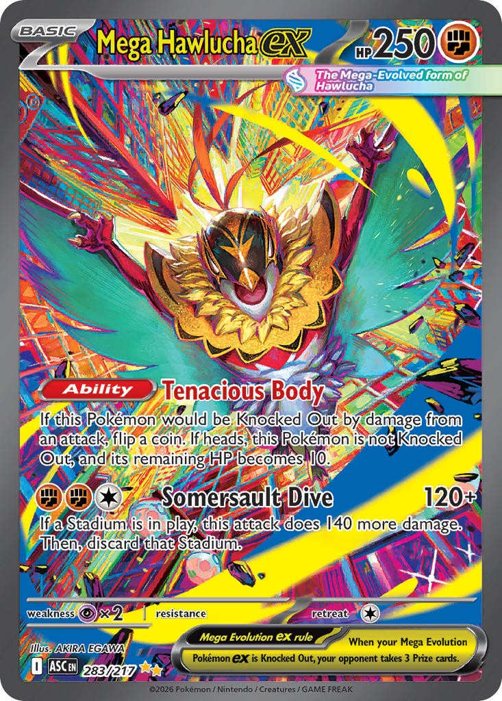 Mega Hawlucha ex - 283/217 (ASC) Special Illustration Rare