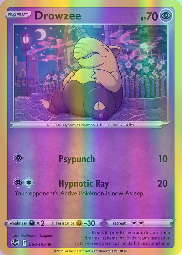 Drowzee - 060/195 (SWSH12) Common - Near Mint Reverse Holofoil