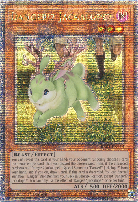 Danger!? Jackalope? (RA01-EN013) Quarter Century Secret Rare - Near Mint 1st Edition