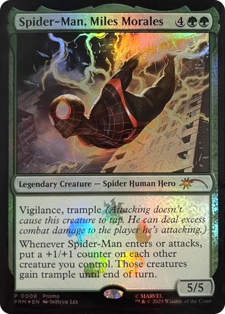 Spider-Man, Miles Morales [ #0008 ] (PRM-P) Foil Near Mint